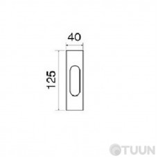 Handle on the dist. door Fimet 3663A F01 polished brass