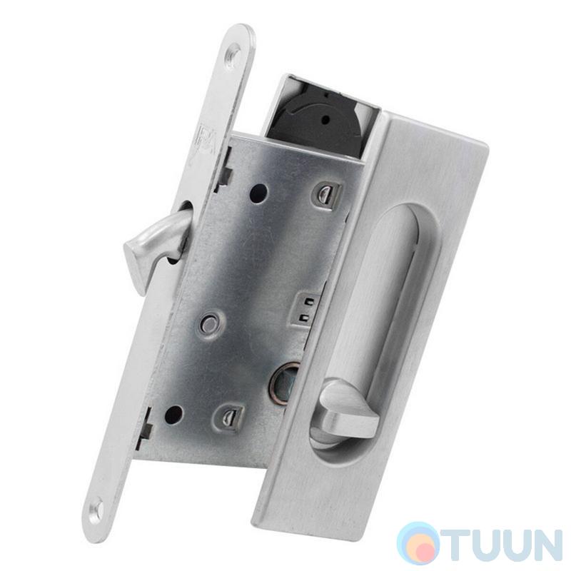 Ручка на раздвиж. дверь Fimet 3663AR F05+LOCK+MQ мат хром (комплект)