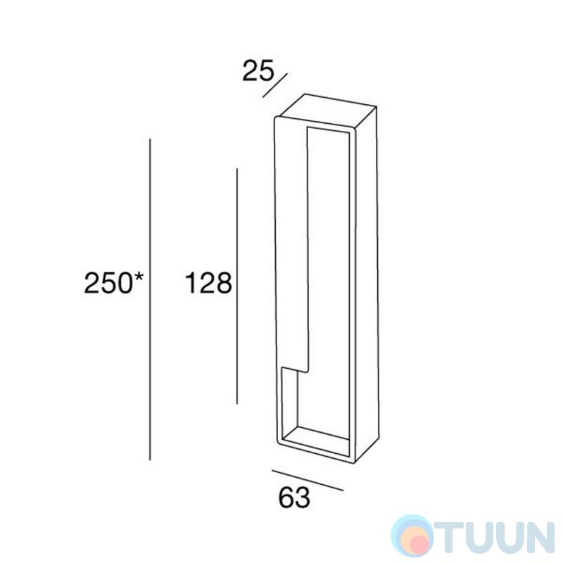 Pamar sliding door handle MN 2414 Z matt chrome (E 215)