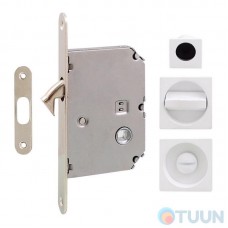 Handle for sliding door Fimet 3667R +LOCK+MQ matt white (wc set)