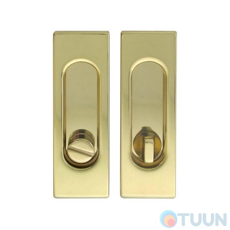 Sliding door handle Fimet 3663AR F01 half brass (set)