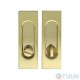 Sliding door handle Fimet 3663AR F01 half brass (set)