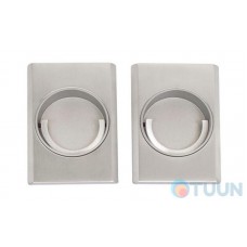 Mandelli 1038TL handle for sliding doors, matt chrome (set)