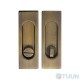 Sliding door handle Fimet 3663AR F03 matte bronze (set)