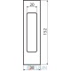 Ручка RDA SL-152 SB мат.латунь на розсув.двері