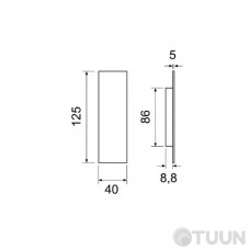 Handle on the dist. door Fimet 3663AS F54 simil nickel
