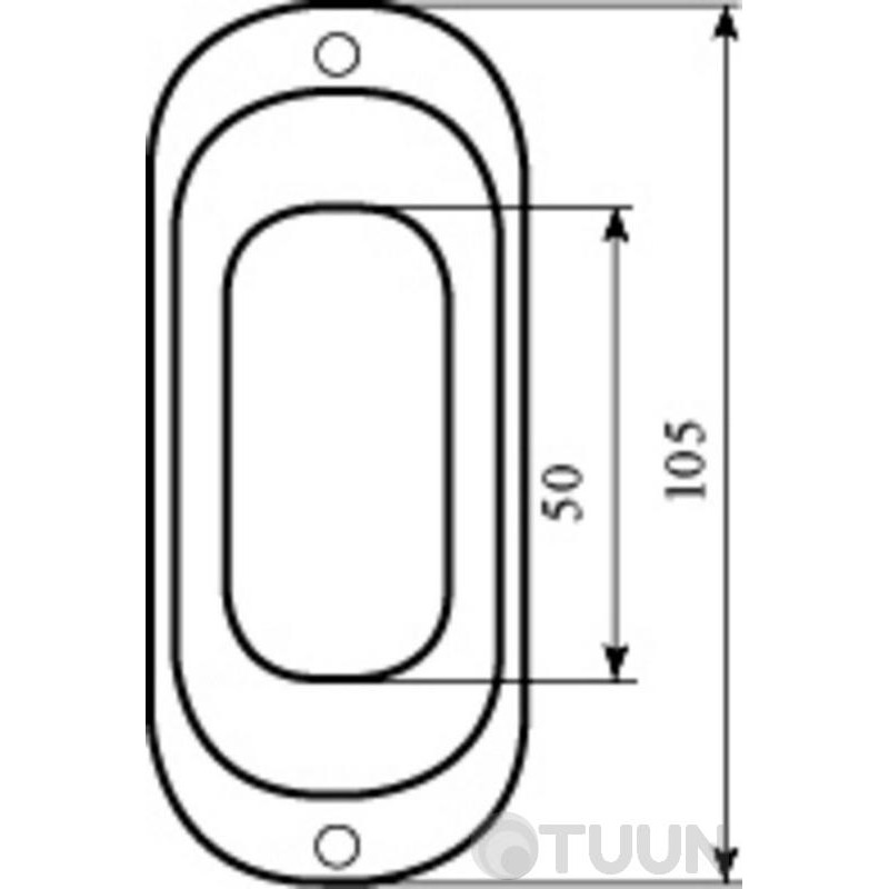 Handle 31003-S91MM PB half-brass on sliding door