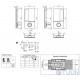 AGB handle Art. B3000202FM Wave for WC sliding doors matte white