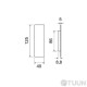 Handle on the dist. door Fimet 3663AS F01 polished brass