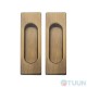 Sliding door handle Fimet 3663AC F03 matte bronze (set)