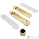 AGB Art. B019270010 KIT F1 Комплект ручек на раздвижную дверь + ручка д/вытяжка латунь