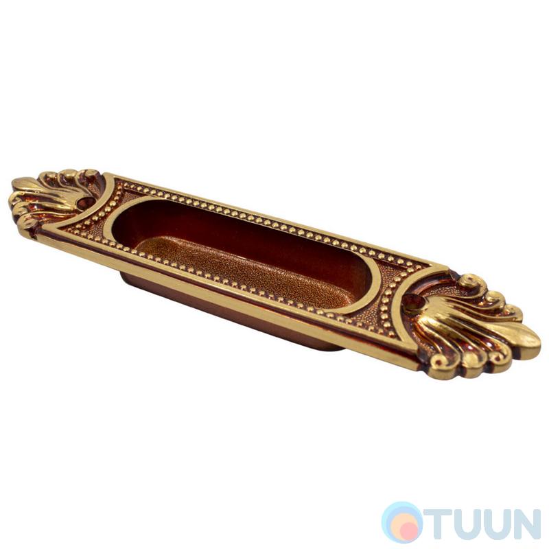 Enrico Cassina C50100 antique brass handle for sliding doors