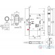 AGB sliding door mechanism Art. B0898150FM Scivolla Tre CLASS WC matte white
