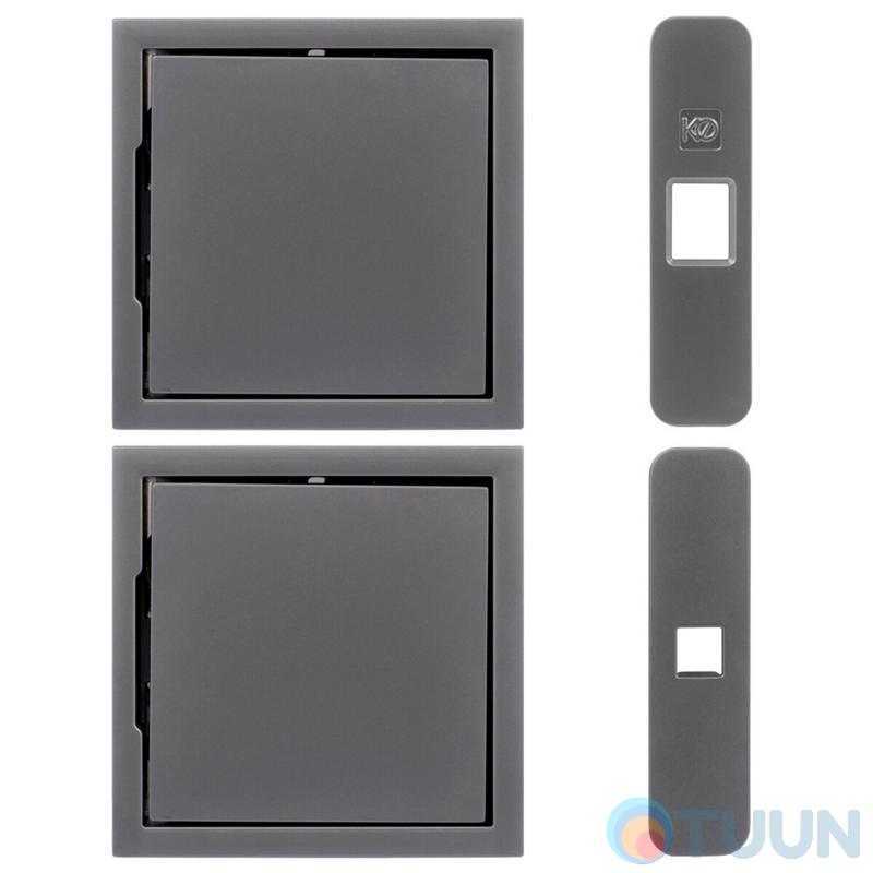 Koblenz Kuadra QB 200 CS magnetic handle for swing doors with lock, matt chrome