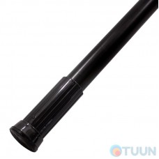 Arino bathroom curtain rod, 110-200 diameter 22, stainless steel, black