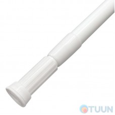 Arino bathroom curtain rail 70-120 d 22, white aluminum