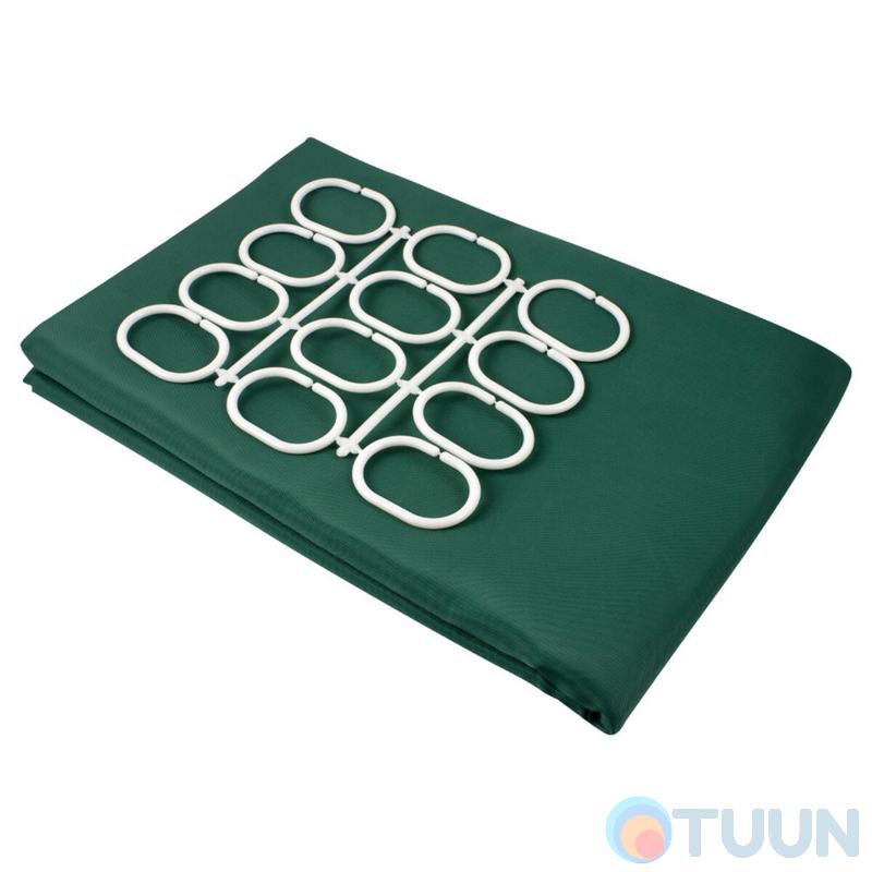 Шторка для ванної Trento Green, 200х200, зелений