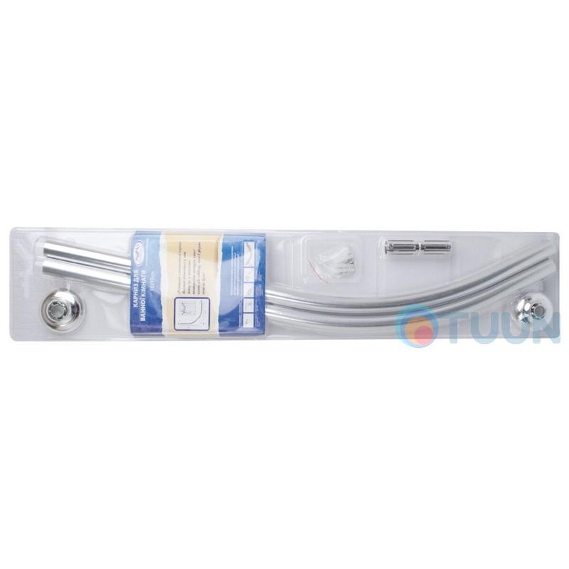 Bathroom curtain rail radius 90*90 chrome