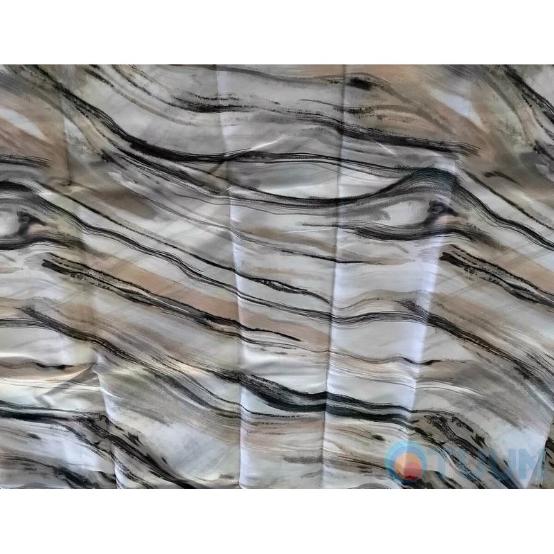 Шторка для ванної або душу Marble, 180х200, чорний з білим