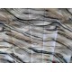 Шторка для ванної або душу Marble, 180х200, чорний з білим