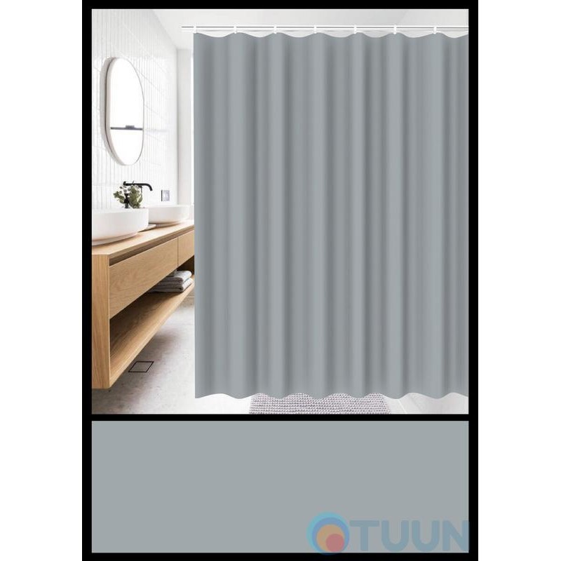 Arino Bathroom curtain, graphite 180x180 cm