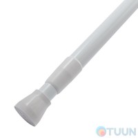 Карниз для шторки ванної кімнати Arino 110-200 d 22, алюм білий