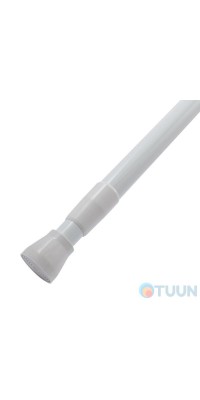 Карниз для шторки ванной комнаты Arino 110-200 d 22, алюм белый