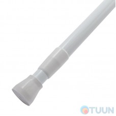 Arino 110-200 d 22 bathroom curtain rail, white aluminum