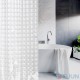 3D Trento shower curtain 180x180 cm transparent