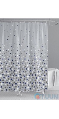 Trento Bubbles Bath or Shower Curtain, 180x200, Gray