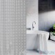 3D Trento Bathroom Curtain 180x180 cm Gray