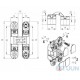 Hidden hinge Koblenz Kubikina Art.6100 NO HD black