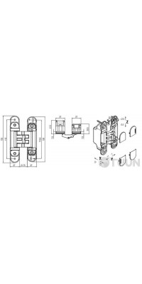 Hinge Koblenz Kubica Art.K2760 CS matt chrome