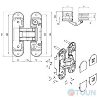 Петля Koblenz Atomika K8000 мат хром