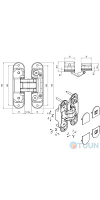 Петля Koblenz Atomika K8000 мат хром