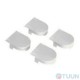 AGB Art. E302001134 Eclipse curtain cap set matt chrome