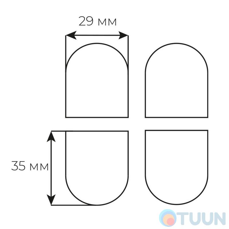 AGB Art. E302001134 Eclipse curtain cap set matt chrome