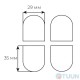 AGB Art. E302001134 Eclipse curtain cap set matt chrome