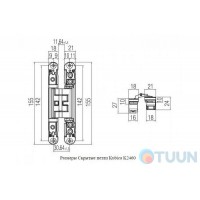 Curtain Koblenz Kubica Art.2460 CS DXSX matte chrome
