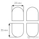 AGB Hinge Cap Set Eclipse 3.2 E302001691 Black