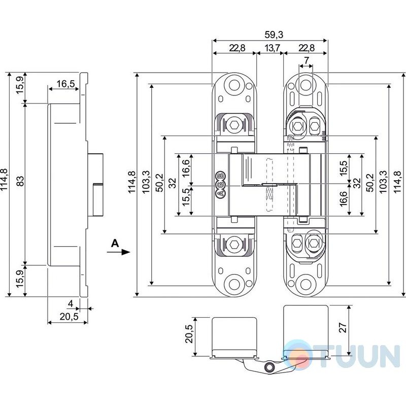 AGB Art. E302000222 Занавес Eclipse 3.0 ант бронза