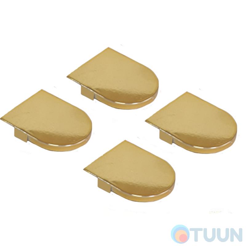 AGB Art. E302001103 Eclipse hinge cap set, polished brass