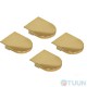 AGB Art. E302001103 Eclipse hinge cap set, polished brass