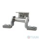 CT concealed 3D hinge for metal doors with adjustment 120kg
