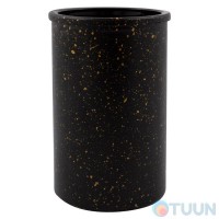Склянка для зубних щіток Arino Aurora Black 300 мл, чорний, скло