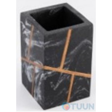 Склянка Trento InkStone, чорний мармур, полігума