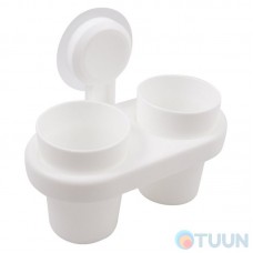 Home White double-walled glass, tape, white, plastic