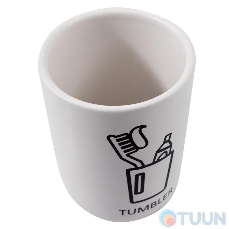Склянка для зубних щіток Trento Bene White, білий