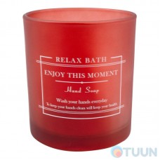 Arino Wednesday Red Toothbrush Glass 400 ml, red, glass