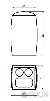 Trento Futuro Toothbrush Holder